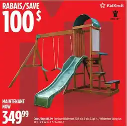Canadian Tire Wilderness Swing Set offer