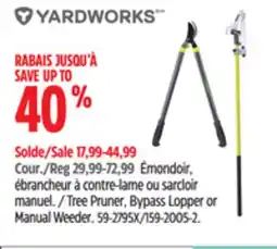 Canadian Tire Tree Pruner, Bypass Lopper or Manual Weeder offer