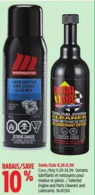 Canadian Tire Selected Engine and Parts Cleaners and Lubricants offer