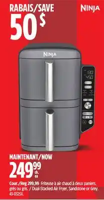 Canadian Tire Ninja Dual-Stacked Air Fryer, Sandstone or Grey offer