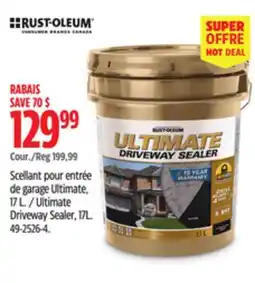 Canadian Tire Rust Oleum Ultimate Driveway Sealer offer