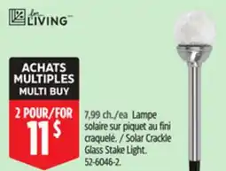 Canadian Tire For Living Glass Stake Light offer