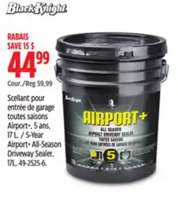 Canadian Tire Black Knight 5-Year Airport+ All-Season Driveway Sealer, 17L offer