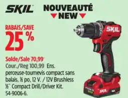 Canadian Tire Skil 12V Brushless 1⁄2˝ Compact Drill/Driver Kit offer