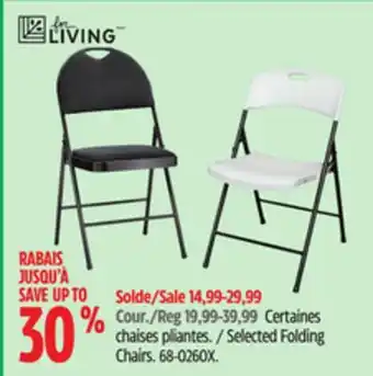 Canadian Tire Selected Folding Chairs offer