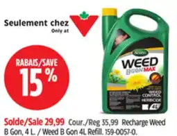 Canadian Tire Scotts Weed B Gon 4L Refill offer