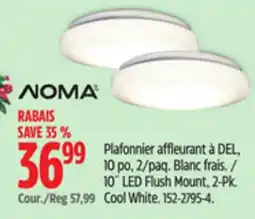 Canadian Tire Noma 10˝ LED Flush Mount, 2-Pk offer