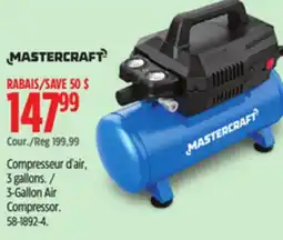 Canadian Tire Mastercraft 3-Gallon Air Compressor offer