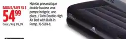 Canadian Tire Woods Twin Double-High Air Bed with Built-in Pump offer
