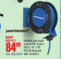 Canadian Tire MASTERCRAFT 3⁄8˝ x 50´ PVC Air Hose and Reel offer