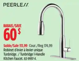 Canadian Tire Peerless Tunbridge 1-Handle Kitchen Faucet offer