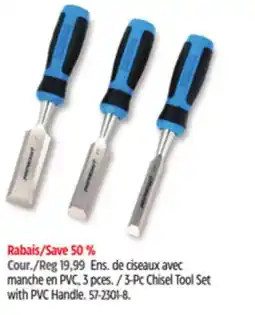 Canadian Tire Mastercraft 3-Pc Chisel Tool Set with PVC Handle offer