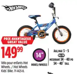 Canadian Tire Hot Wheels Kids' Bike offer