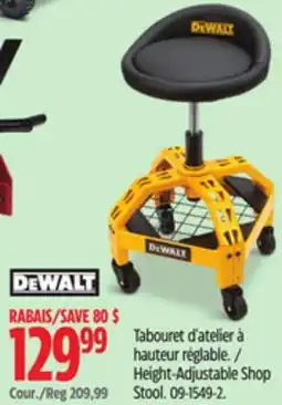 Canadian Tire Height-Adjustable Shop Stool offer