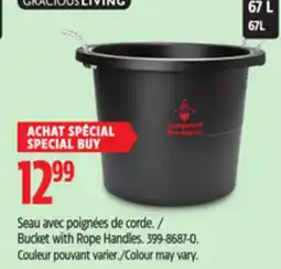 Canadian Tire Gracious Living Bucket with Rope Handles offer