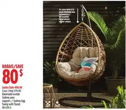 Canadian Tire Sydney Egg Swing with Stand offer