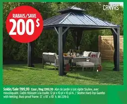 Canadian Tire Skyline Hard-Top Gazebo with Netting offer