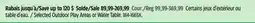 Canadian Tire Selected Outdoor Play Areas or Water Table offer