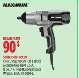 Canadian Tire 1⁄2˝ Nut-Busting Impact Wrench, 8.5A offer