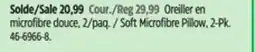 Canadian Tire Soft Microfibre Pillow offer
