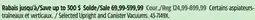 Canadian Tire Selected Shark Upright and Canister Vacuums offer