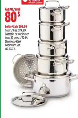 Canadian Tire PADERNO 12-Pc Stainless-Steel Cookware Set offer