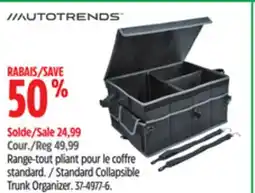 Canadian Tire Autotrends Standard Collapsible Trunk Organizer offer