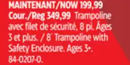 Canadian Tire 8´ Trampoline with Safety Enclosure offer