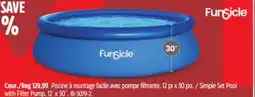 Canadian Tire FunSicle Simple Set Pool with Filter Pump offer