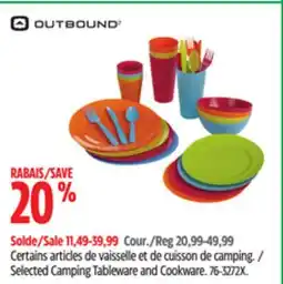 Canadian Tire Selected Camping Tableware and Cookware offer