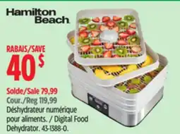 Canadian Tire Hamilton Beach Digital Food Dehydrator offer