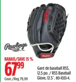 Canadian Tire Rawlings RSS Baseball Glove offer