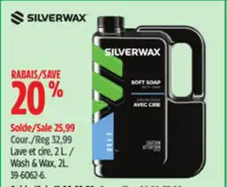 Canadian Tire SILVERWAX Wash & Wax, 2L offer
