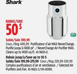 Canadian Tire NeverChange Air Purifier MAX offer
