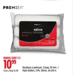 Canadian Tire PREMIER Paint Rollers, 3-Pk. 10mm offer
