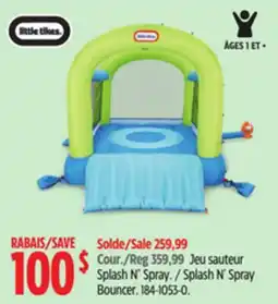 Canadian Tire Little Tikes Splash N' Spray Bouncer offer