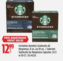 Canadian Tire Selected Starbucks by Nespresso Capsules offer