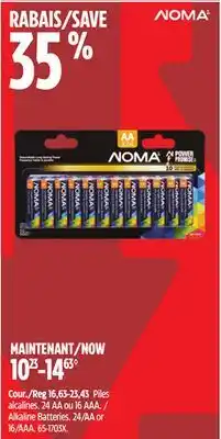 Canadian Tire NOMA Alkaline Batteries offer