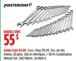 Canadian Tire 30-Pc Combination Wrench Set offer