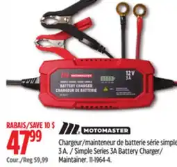 Canadian Tire Simple Series 3A Battery Charger/ Maintainer offer