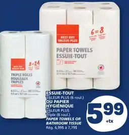Marché Bonichoix PAPER TOWELS OR BATHROOM TISSUE offer