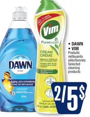Jean Coutu DAWN, VIM Selected cleaning products offer