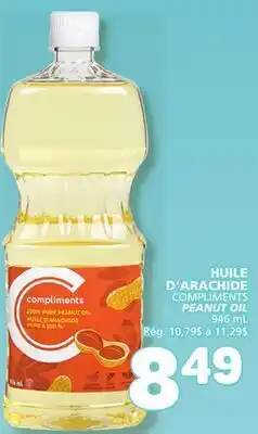 Marché Bonichoix COMPLIMENTS PEANUT OIL offer