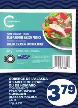 Marché Bonichoix COMPLIMENTS CAB OR LOBSTER FLAVOURED ALASKAN POLLOCK offer
