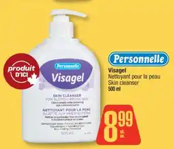 Jean Coutu PERSONNELLE Visagel Skin cleanser offer