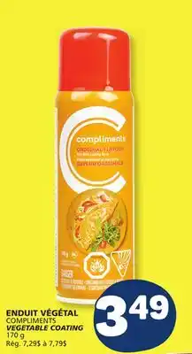 Marché Bonichoix COMPLIMENTS VEGETABLE COATING offer
