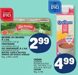 Marché Bonichoix LACTANTIA BUTTER, GARLIC BUTTER, SPREAD OR GARLIC SPREAD offer