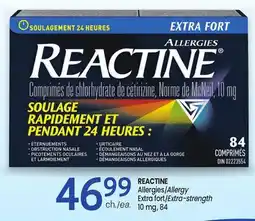 Uniprix REACTINE Allergies Extra fort/Allergy Extra-strength offer