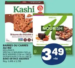Marché Bonichoix KELLOGG'S SPECIAL K NOURISH, KRISPIES, BARS OR RICE SQUARES offer