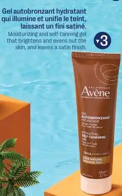 Jean Coutu AVÈNE Hydrating self-tanning gel offer